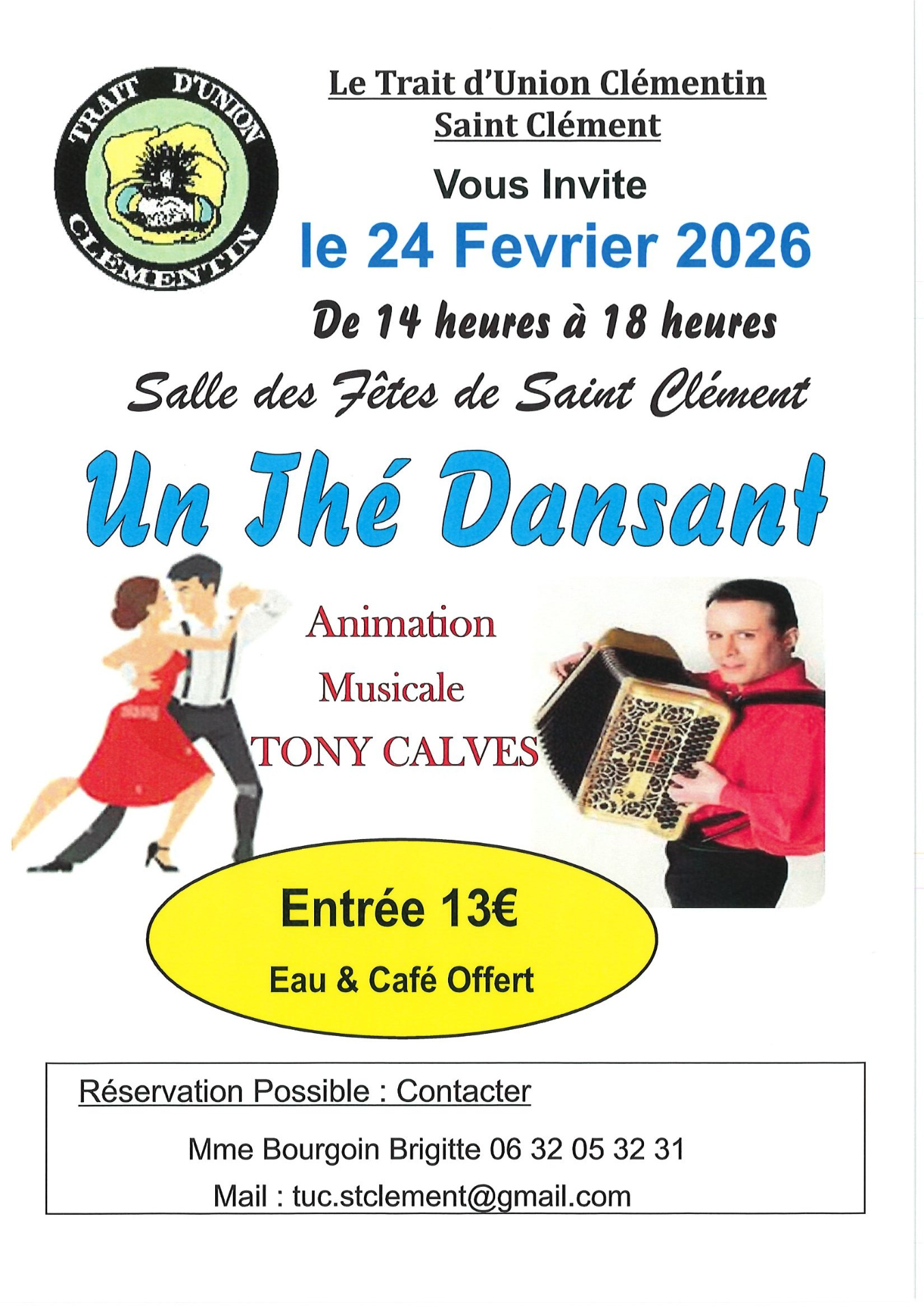 affiche thé dansant 24.02.26